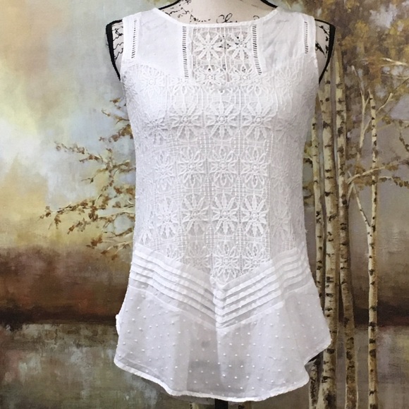 Signature Studio Tops - SIGNATURE STUDIO Lace & Eyelet Tunic